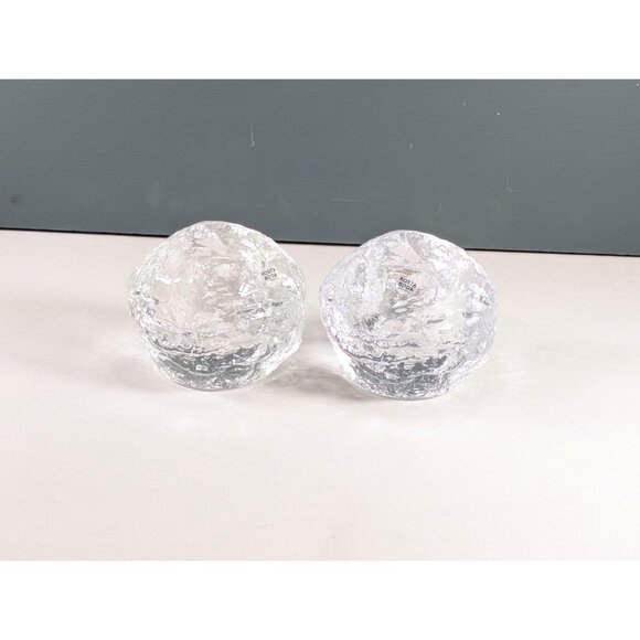 Kosta Boda Snowball Candleholder: Scandinavian Art Glass Votive holder *WARMER* - Picture 7 of 7